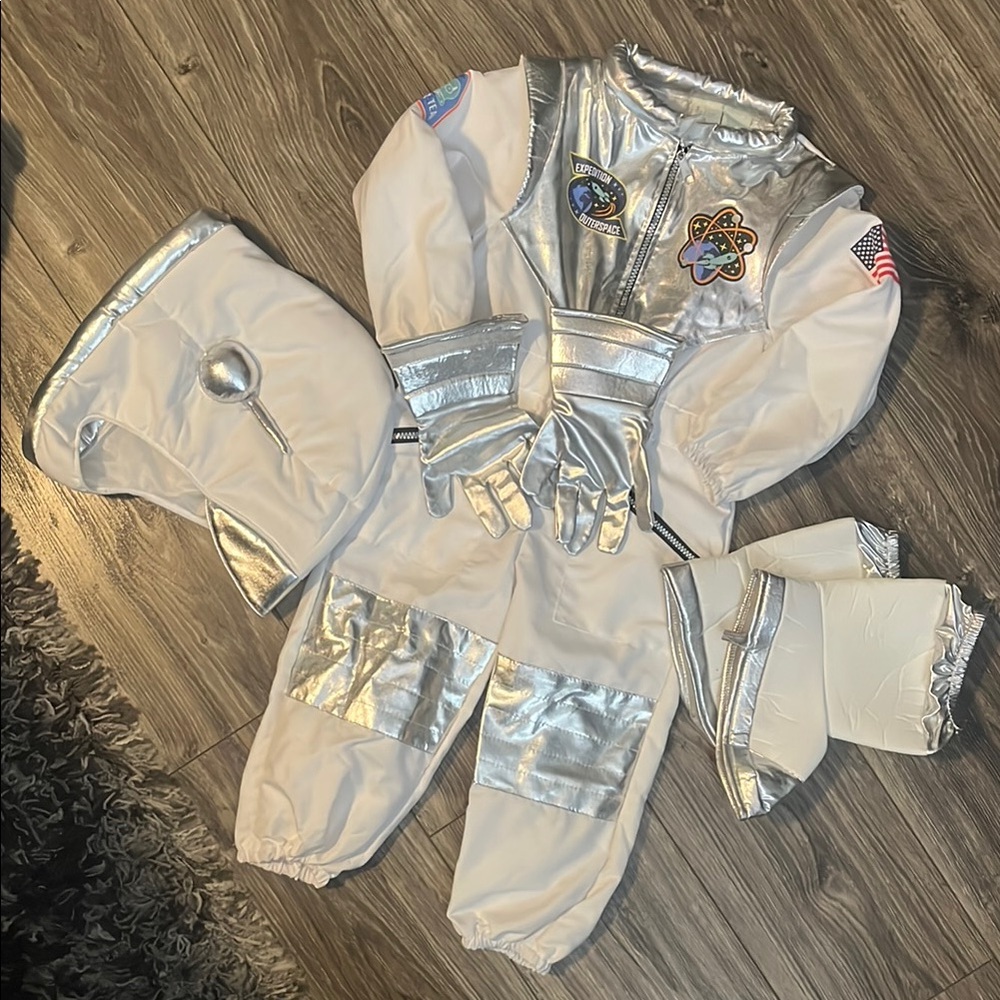 Kids Astronaut Costume - White and Silver